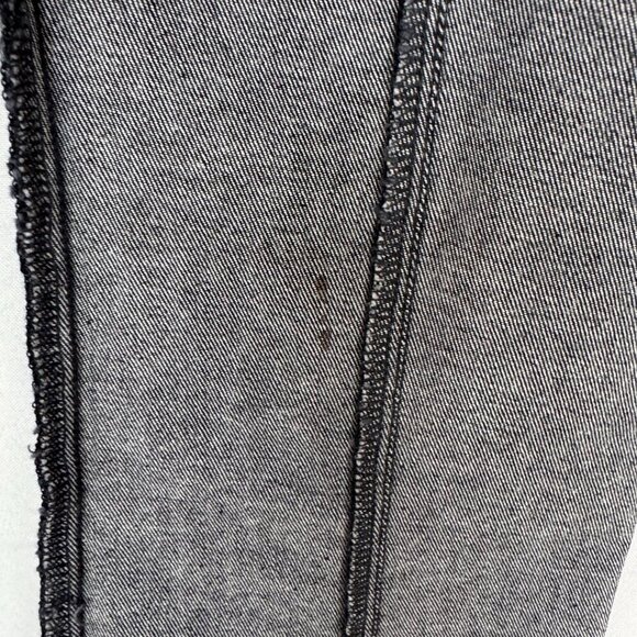 Helmut Lang Made in USA Pull On Stretch Black Denim Flare Leg Crop Pants Size 30 - Picture 10 of 13